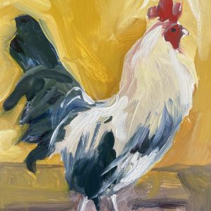 Rooster on Yellow